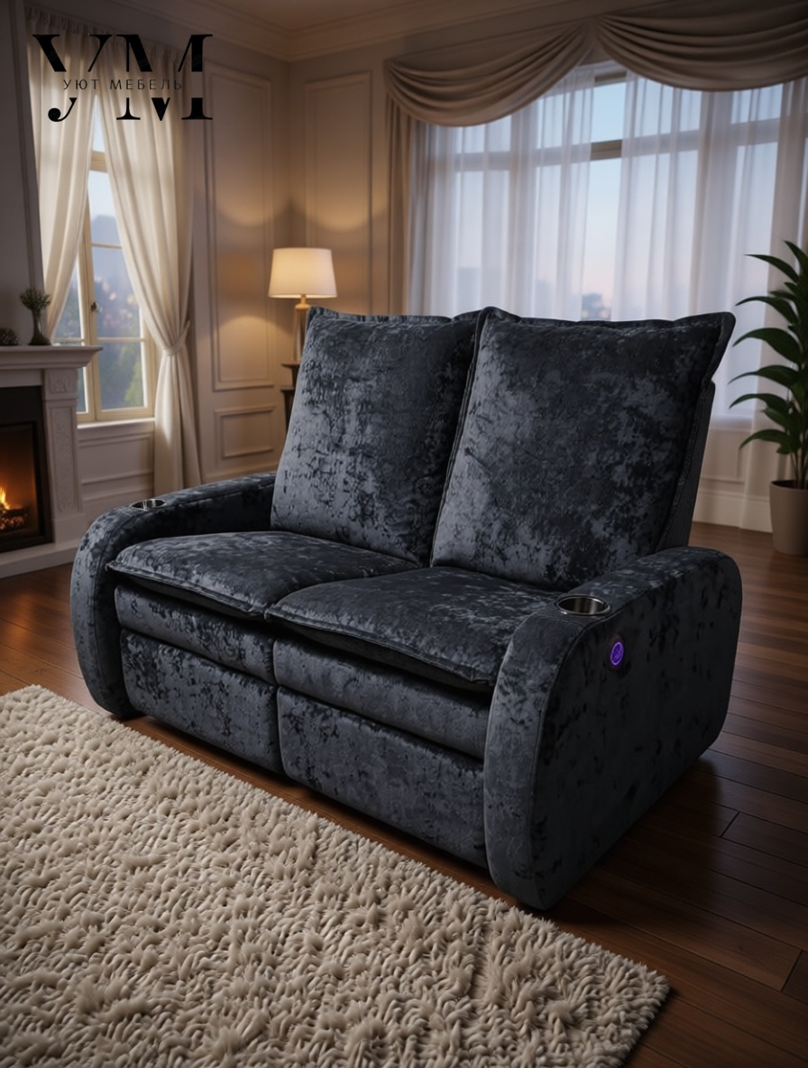 <span style="font-weight: bold;">Двухместный диван реклайнер Moris</span> Механический